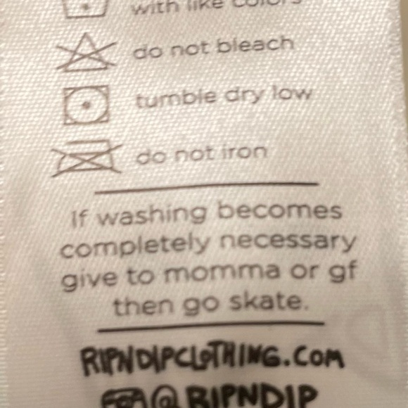 RIPNDIP Light Green Lord Nermal Cat Hanging from Upside-Down Pocket T-Shirt XL - Picture 6 of 6